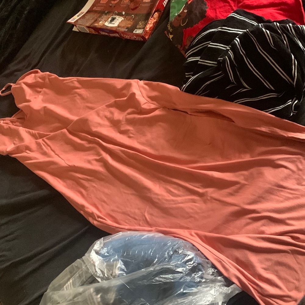 Pink strap dress